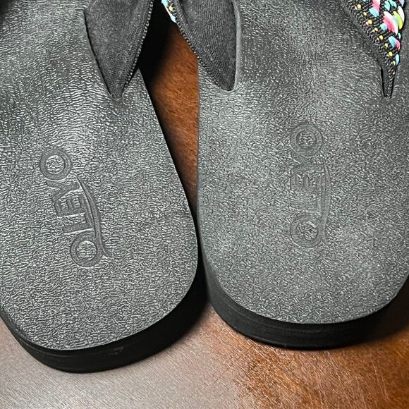 QLEYO Women's Platform Flip Flop with Arch Support, Comfortable Yoga Mat Wedge - Picture 4 of 10